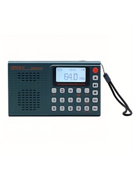 A full-band MP3 wireless connection music radio, 2000mAh high-capacity battery, ultra-long standby, TYPE-C interface charging/AUX input/3.5mm headphone interface, you can display the lyrics (TF card with lyrics files to display) friends and family, send parents, Lyric Display, Portable Audio, Modern Radio, Handheld Player, Durable Build, Typec Charging, Large Capacity Battery, Wireless Receiver, Listening, Music Lovers