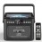 Boombox Cassette CD Player with 5000mAh Battery, 5W Dual Stereo Speakers, Rechargeable CD Player with FM Radio, Remote Control, Tape Recording, 3.5mm Earphone Jack, AUX/Micro SD/USB for Home