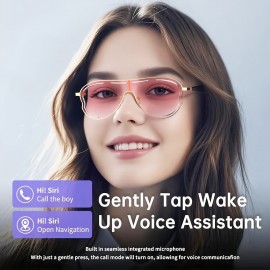 [Smart Glasses] new smart glasses, high-definition voice calls and high fidelity music, built-in microphone and speaker, smart touch, smart audio glasses, Type-C charging, comfortable to wear, suitable for sports, music, business, daily home wear, suitable for both men and women, suitable for holiday gifts, Handsfree Calling, Sports Headphones, Sleek Glasses, Lightweight Design, Ergonomic Design, Comfortable Fit, Earbuds, Touch Control, Fitness Enthusiasts, Techsavvy Users