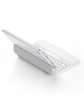 Only Tablet Case With Keyboard For Ipad, Magic Keyboard With Real-time Power Display, Multi-Touch Trackpad, Backlit Wireless Keyboard-US English-gray, White