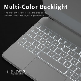 Suitable For IPad Pro 11&Air 11-inch (M2, 2024/M3, 2025) And 10.9-inch IPad Air 5th And 4th Generations, Magnetic Keyboard Case, Multi-touchpad, Suitable For IPad Pro 11 