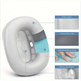 1Pair Earpads Cushions for Max Wireless Headphone, Ear Pads Replacement Sponge Cover with Knit-mesh Structure, Noise Isolation Foam, Headset Spare Accessories