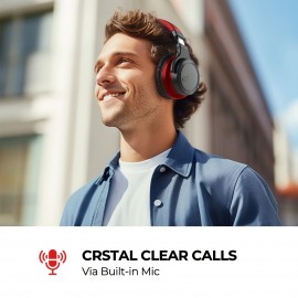Active Noise Cancelling Headphones Wireless Headphones with Rich Bass, Clear Calls, 30 Hours Playtime, Comfort Fit