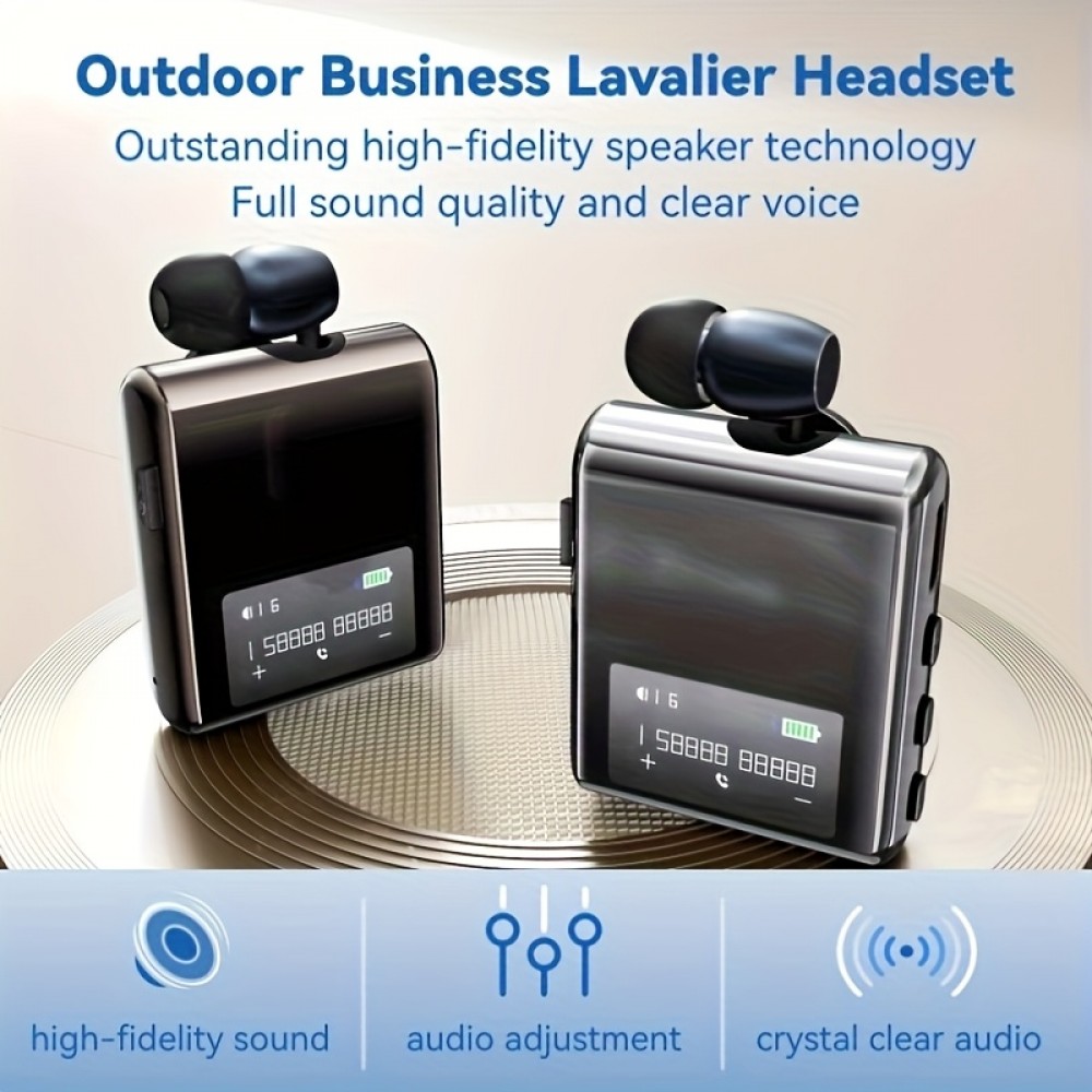 20 hours long play time with microphone clip-on earphone V5.4 earphone, with excellent stereo magnetic earplugs, extendable and lightweight structure motion noise reduction, with microphone earphone, suitable for gym running business, Ear Buds with Microphone, Gym Workout Earbuds, Business Commute Earphones, Earbuds with Microphone, Stereo Sound Earphones, Magnetic Clip Mechanism, Semi-Open Ear Design, Flexible Plastic Build, Durable Lightweight Construction