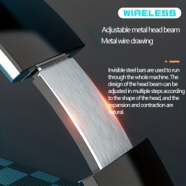 High-End Wireless Over-Ear Headphones with Wireless, Surround Sound & Noise Isolation - Foldable Closed-Back Headset, -C, Compatible with iPhone/, TF Card/SIM/Radio Modes for Gaming,, Music (, Plug-and