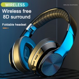 Upgraded 320 Wireless Headphones with 8D Surround Sound, Foldable Design, and Wireless Free 8D Surround.