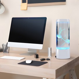 1pc USB plug battery (without battery) use 3D dynamic jellyfish lights, 7 colors variable atmosphere lights, desktop decorative lights for home, office, bedroom, aquarium simulation decorative lights, holiday gifts, perfect gifts for teenagers., Bedroom Ambiance, Aquarium Decoration, Dynamic Lighting, Simulation Lights, Portable Lights, Energyefficient Lighting, Ambient Lighting, Decorative Night Light, Gift Ideas, Aquarium Enthusiasts