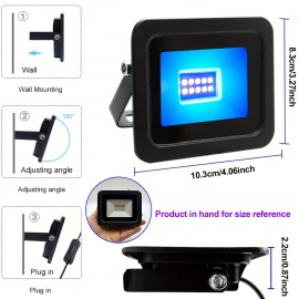 1pc/2pcs 5V USB-Powered UVA LED Strip Lights with On/Off Switch - Wall-Mounted Black Light for Indoor Use, No Batteries Needed, USB-Powered Backlight for Desk, Gaming, Photography, Lighting Decor, Versatile Lighting, Modern Lighting, Wallmounted Lights