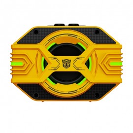 Transformers portable Bluetooth speaker, wireless portable Bluetooth speaker, desktop speaker supports Bluetooth/TF/AUX mode, full bass, high-fidelity sound quality, 360° surround sound, TWS pairing, built-in microphone, lanyard design