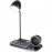 LED Desk Lamp For Home Office, Wireless Charging Small Desk Lamp, Bedside Touch Lamp, Reading Night Light With Clock, Dimmable, Bedside Lamp For College Dorm, Bedroom, Wireless Charging Station For IPhone 16/15/14/13/12