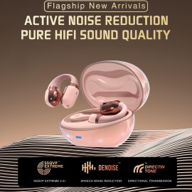 New Clip-On Wireless Earbuds, Over-Ear Music Sports Running Headphones with Ultra-Long Battery Life and Open-Ear Design, Open Ear Headphones, Lightweight Headphones, Clipon Earbuds, Comfortable Wear, Sweatresistant Design, Noisefree Audio, Touch