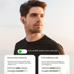 ANC+ENC Dual Noise-Canceling Wireless Headphones | Wireless Wireless Earbuds 6.0 with Hall Magnetic Auto-Connect Upon Opening, 20Ms Low Latency for Gaming + 24H Long Battery Life, Vibrant RGB Case, Suitable for Music, Sports, And Calls (Compatible with Apple And Android).