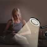 1pc, Foldable Magnifying Desk Lamp, USB Powered with Fixed Device, 3 Adjustable Reading Light Modes, Suitable for Close Range Reading Handicrafts Office Study Bedroom, Prefect for Father's Day Mother's Day Friends Christmas Birthday Gifts Battery Not