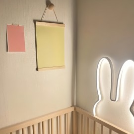 1pc Cute Bunny LED Night Light - Pastel Bedroom, Office, Desk Decor - USB-Powered Wall or Tabletop Lamp - Ideal Gift for Women, Teens, Valentine's, Mother's Day - Minimalist Rabbit Lighting Fixture